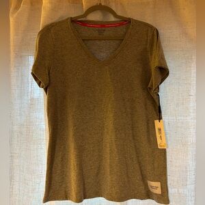 Calvin Klein Performance Gray V-Neck Short Sleeve Tee